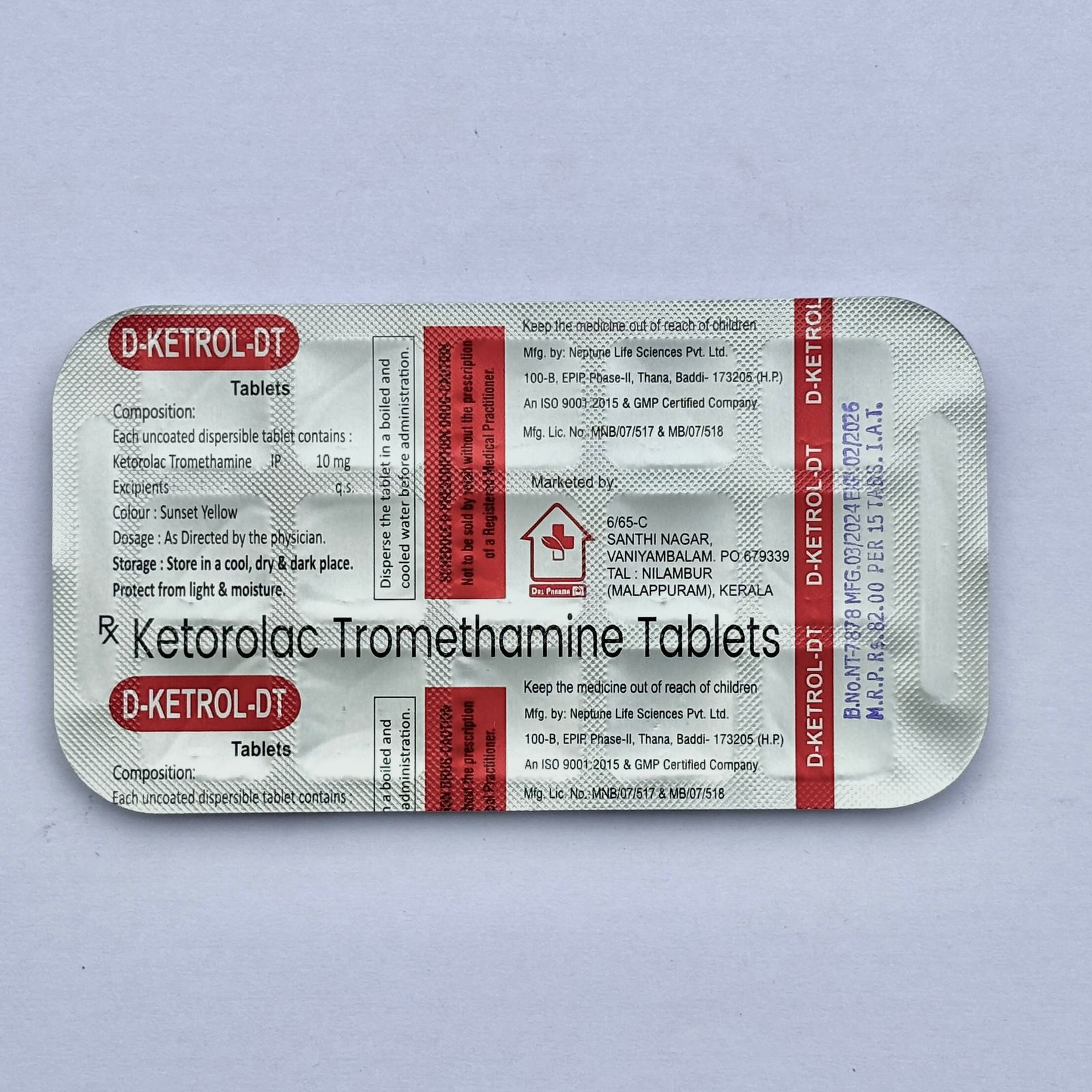 Ketorolac Tromethamine Tablets